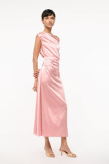 PHARE SILK DRESS | ROSE