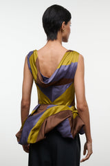 FABIANNE SILK TOP | SIENNA STRIPE
