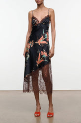 LARA SILK DRESS | TAPESTRY NOIR