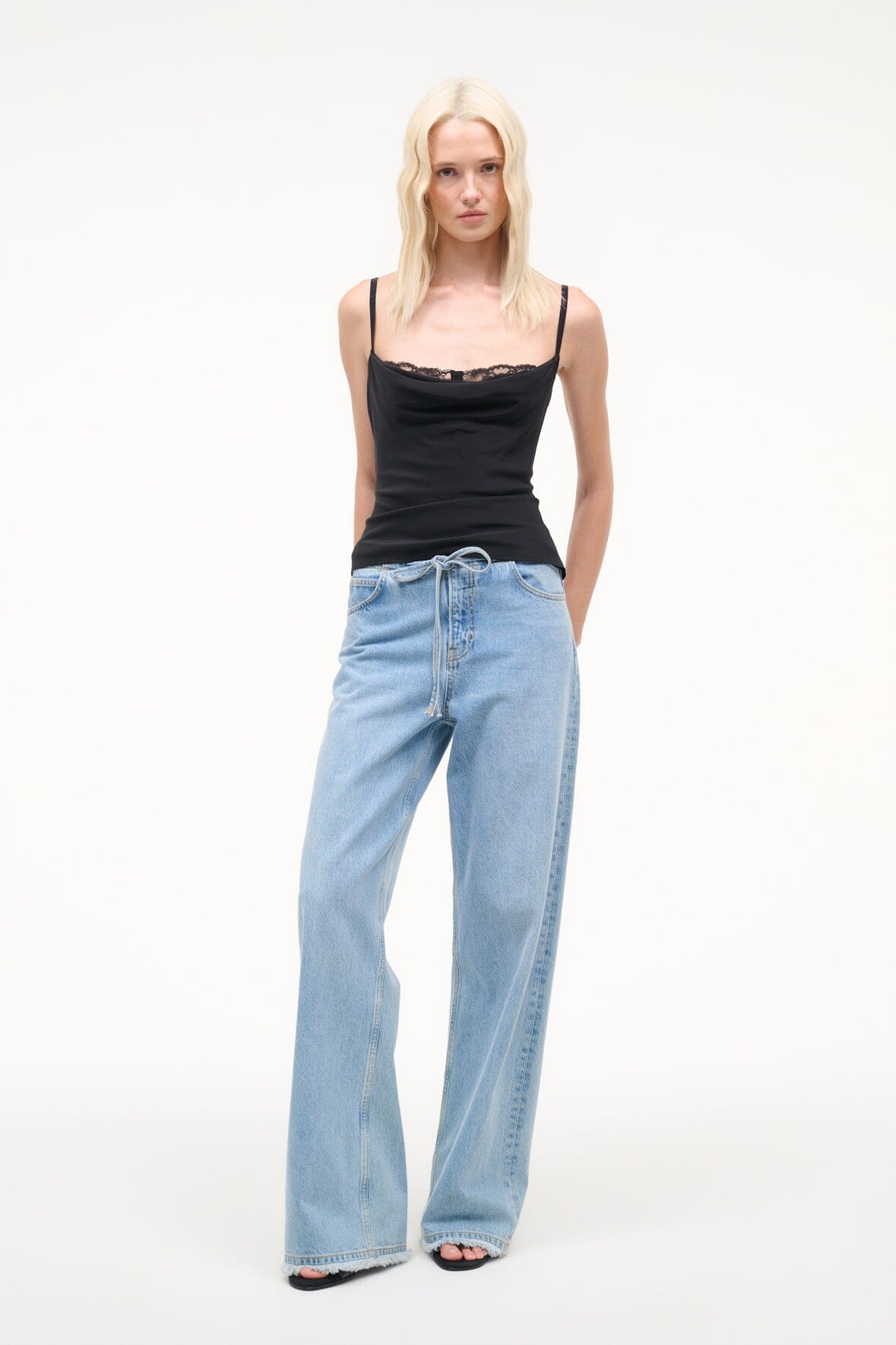 EVANGELINE TOP | BLACK SILK