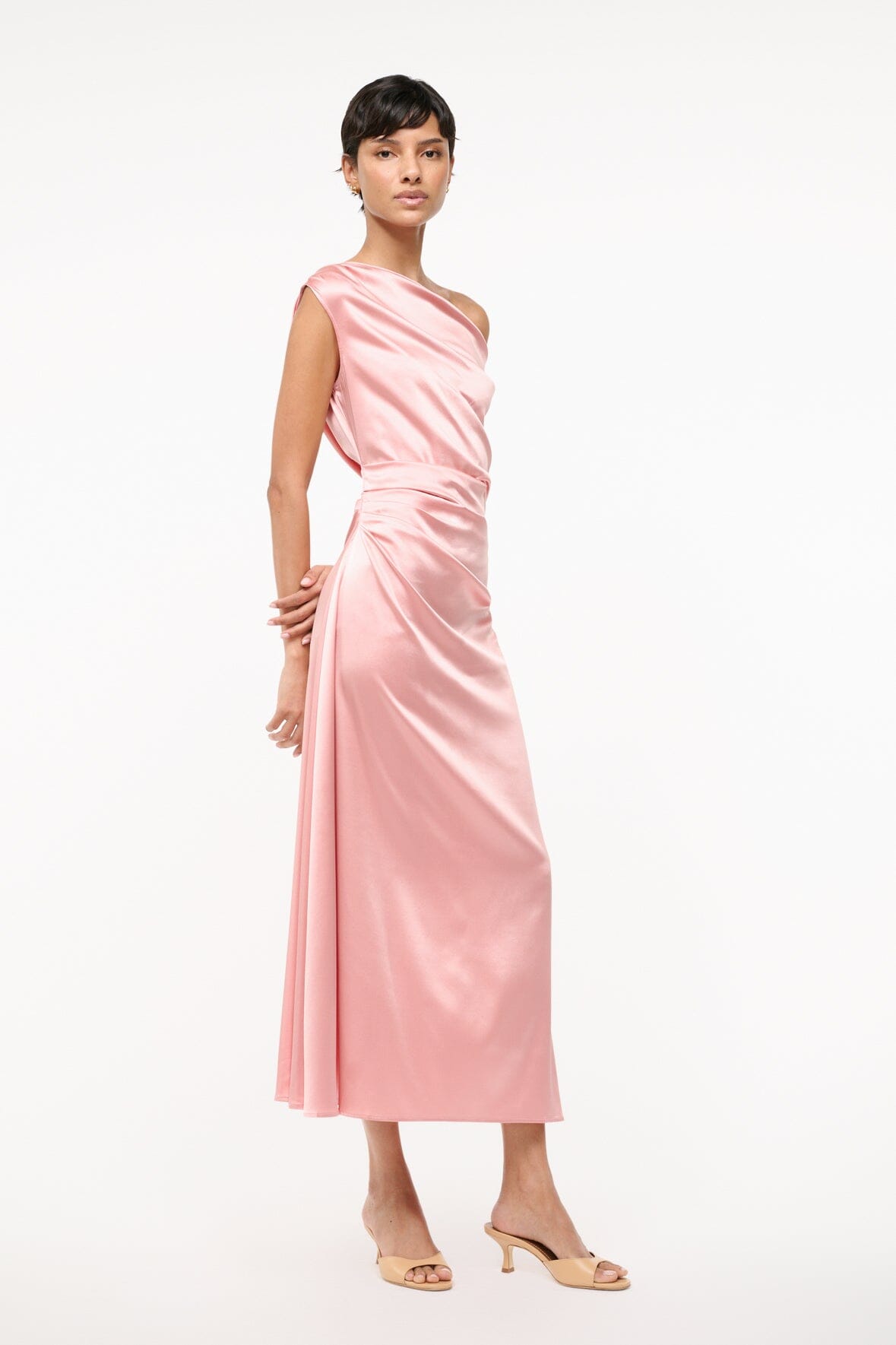 PHARE SILK DRESS | ROSE