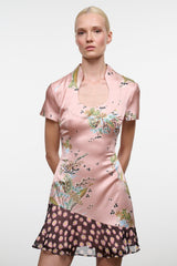 RAE SILK DRESS | TAPESTRY ROSE MULTI