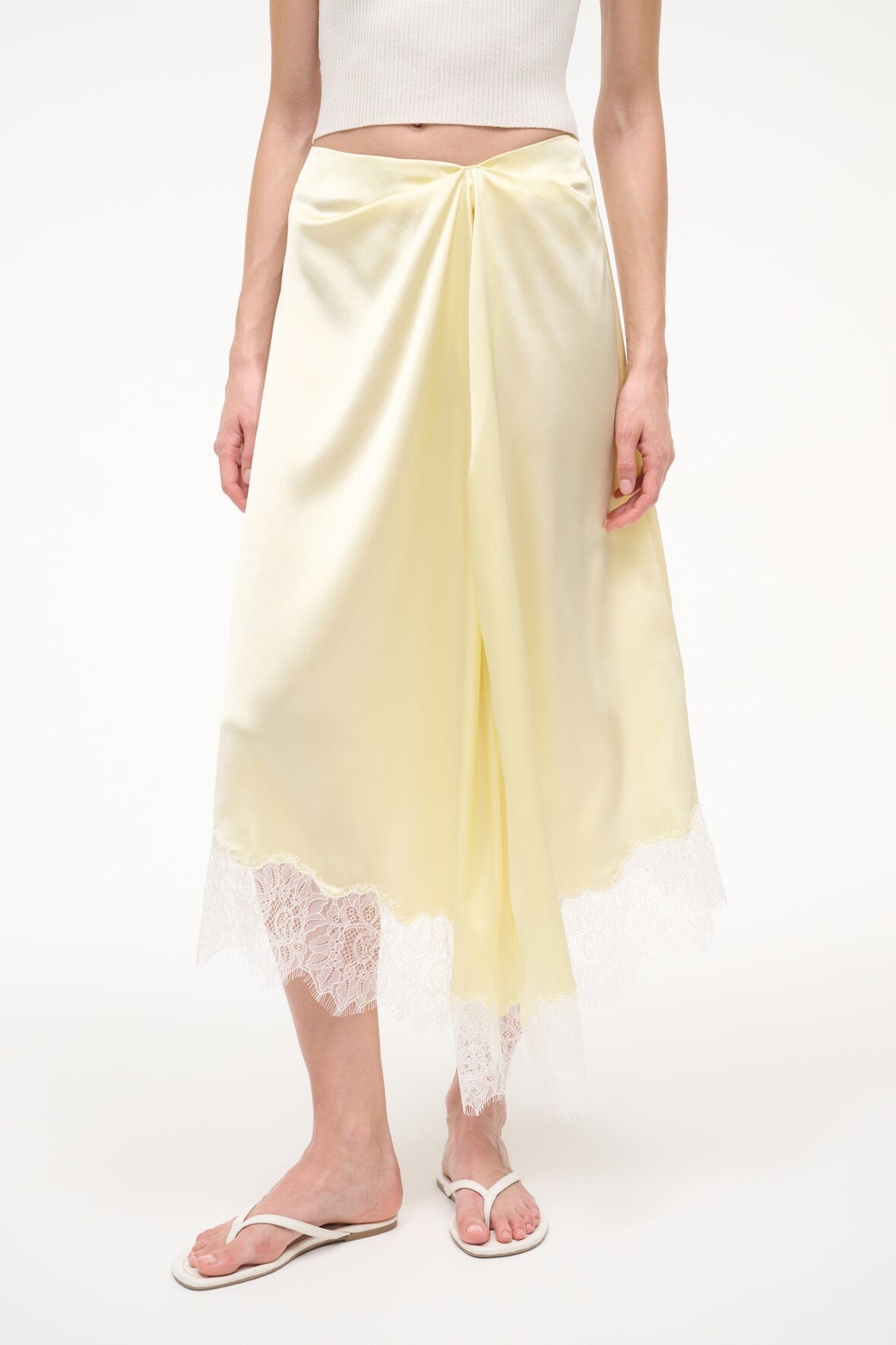 SONOMA SILK SKIRT | KEY LIME