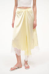 SONOMA SILK SKIRT | KEY LIME