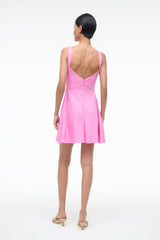 MADISON LINEN MINI DRESS | ORCHID