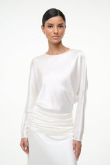 FREDA SILK DRESS | IVORY
