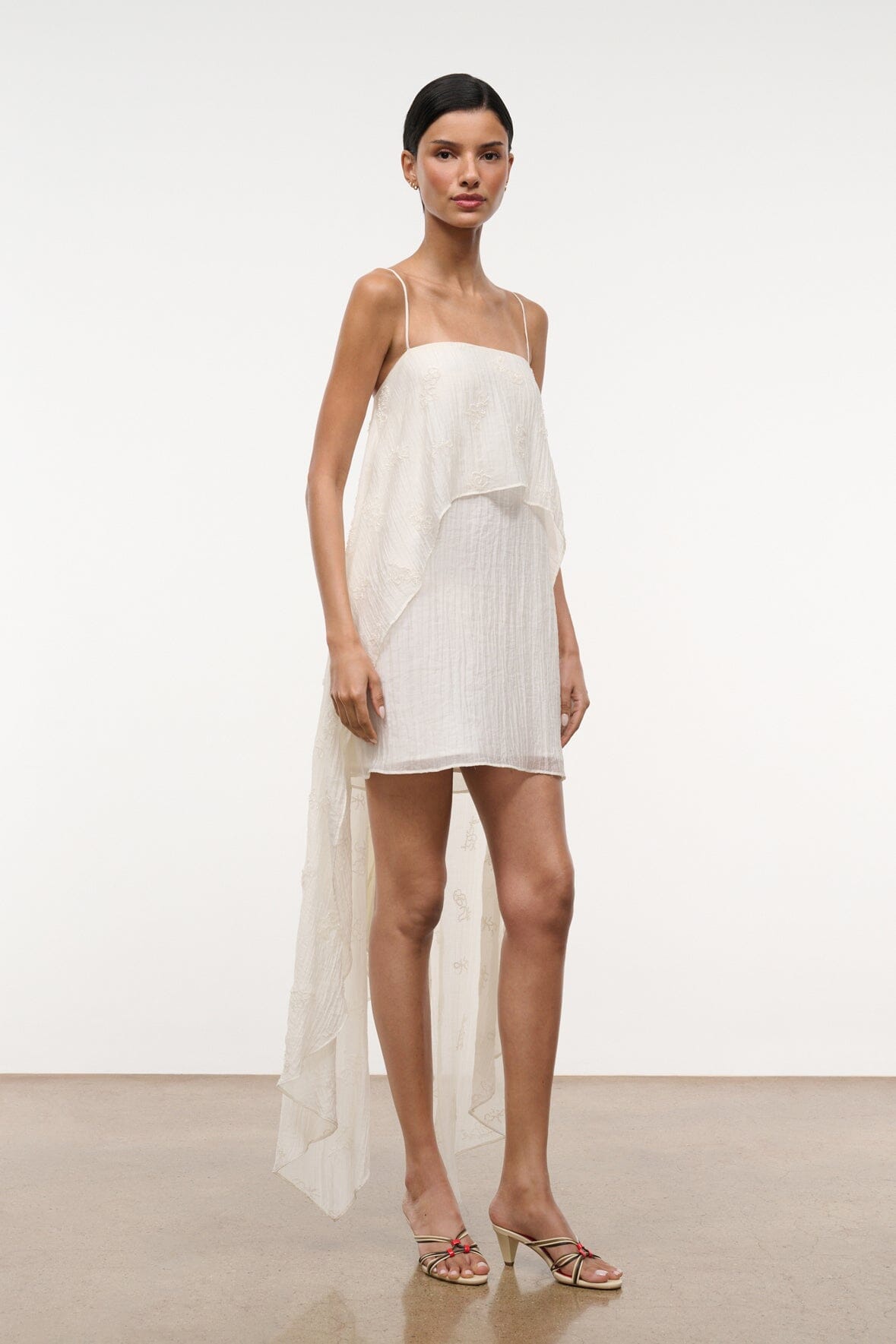 VALENCIA MINI DRESS | WHITE