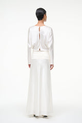 FREDA SILK DRESS | IVORY