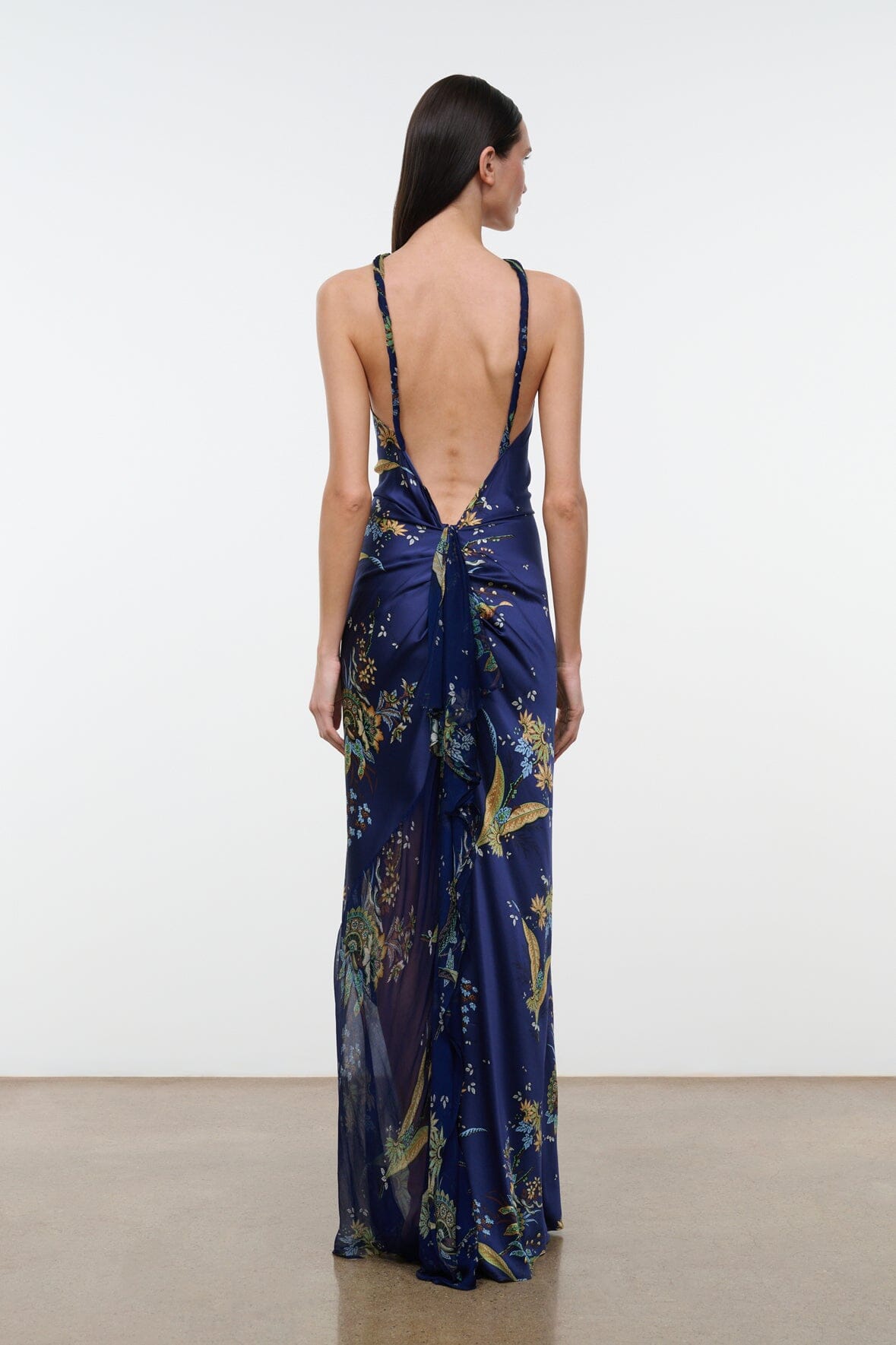 CHARLI SILK DRESS | TAPESTRY MIDNIGHT