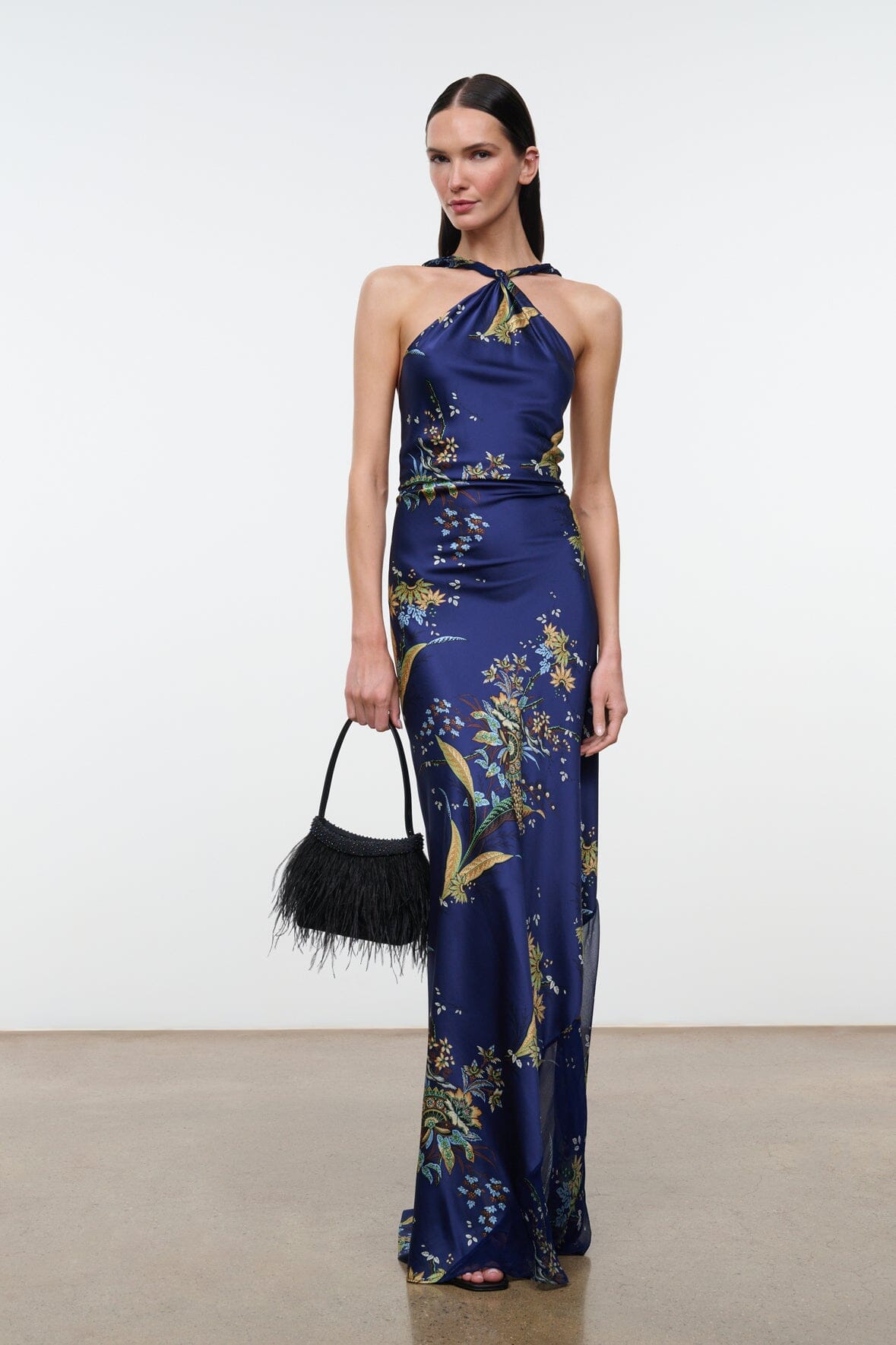 CHARLI SILK DRESS | TAPESTRY MIDNIGHT