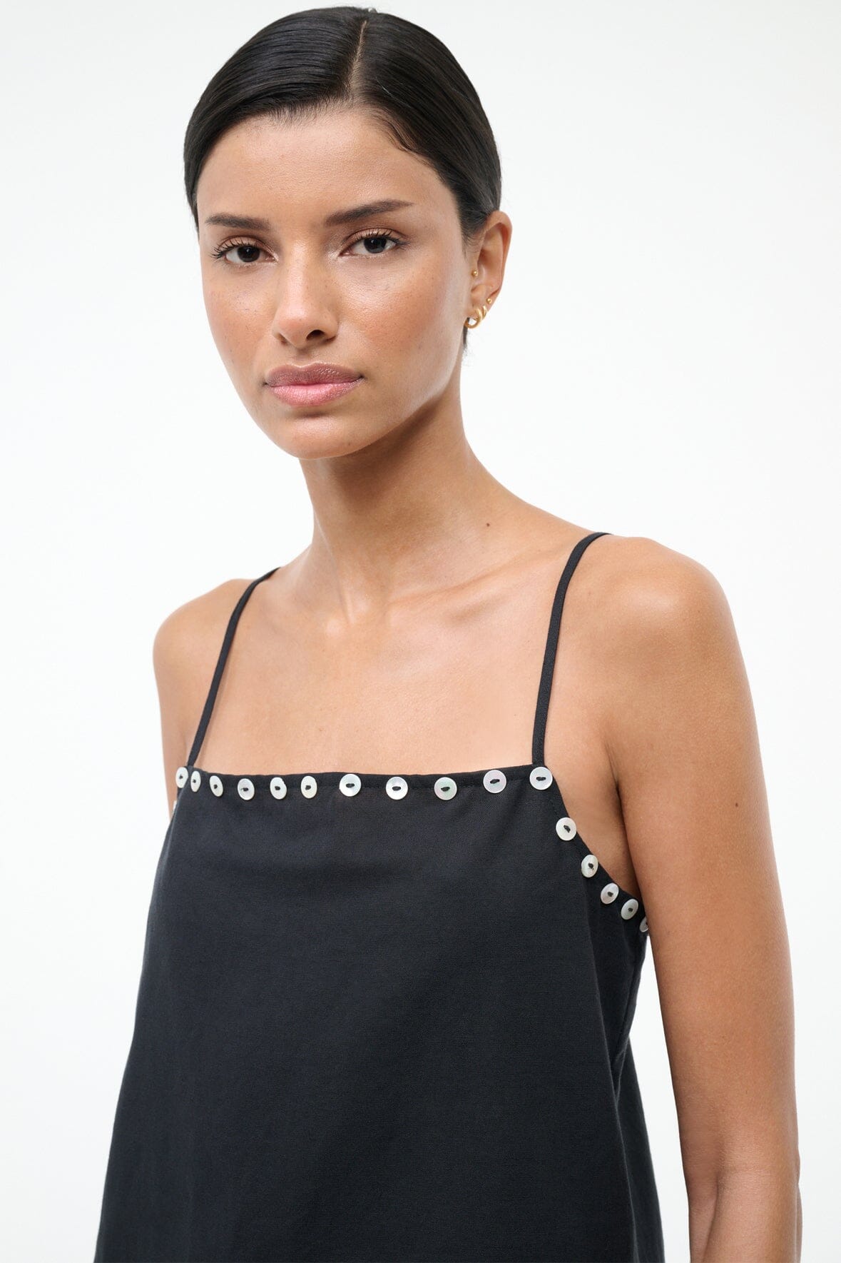 LAURA MINI COVERUP DRESS | BLACK
