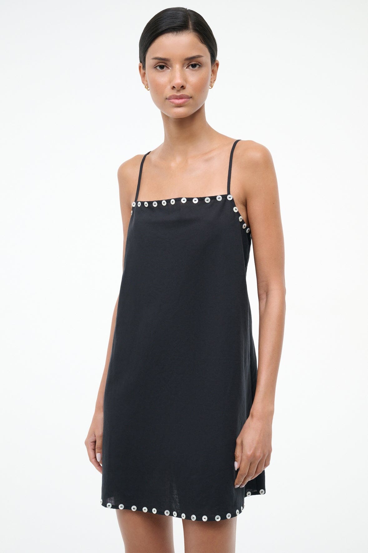 LAURA MINI COVERUP DRESS | BLACK