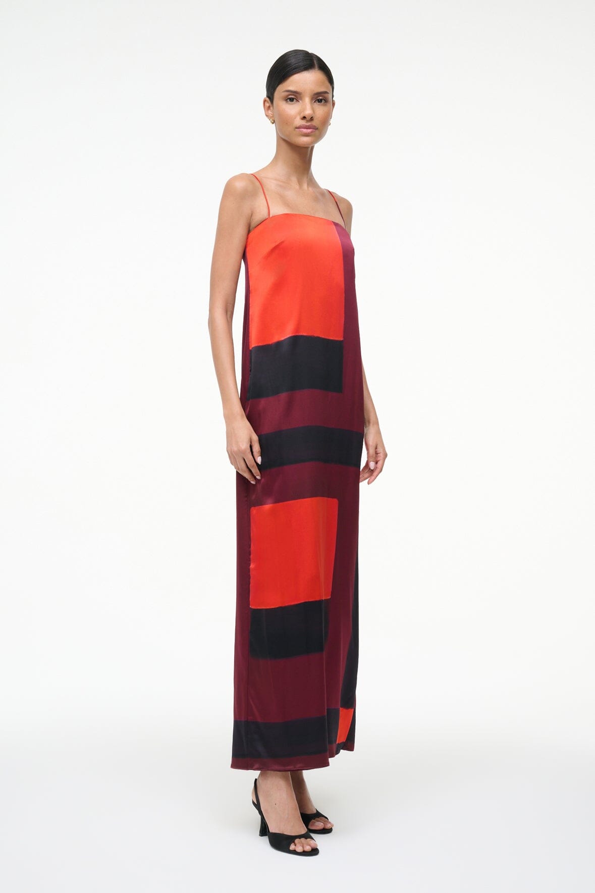 MAE SILK DRESS | RUBY PRISM