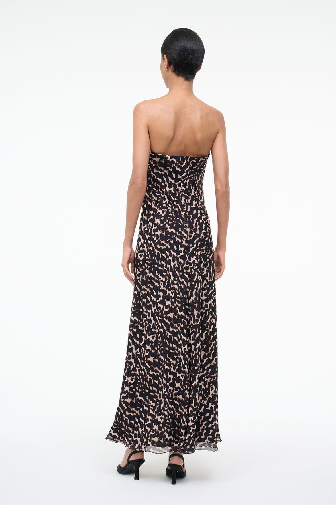 CASSIE SILK DRESS | TORTOISE