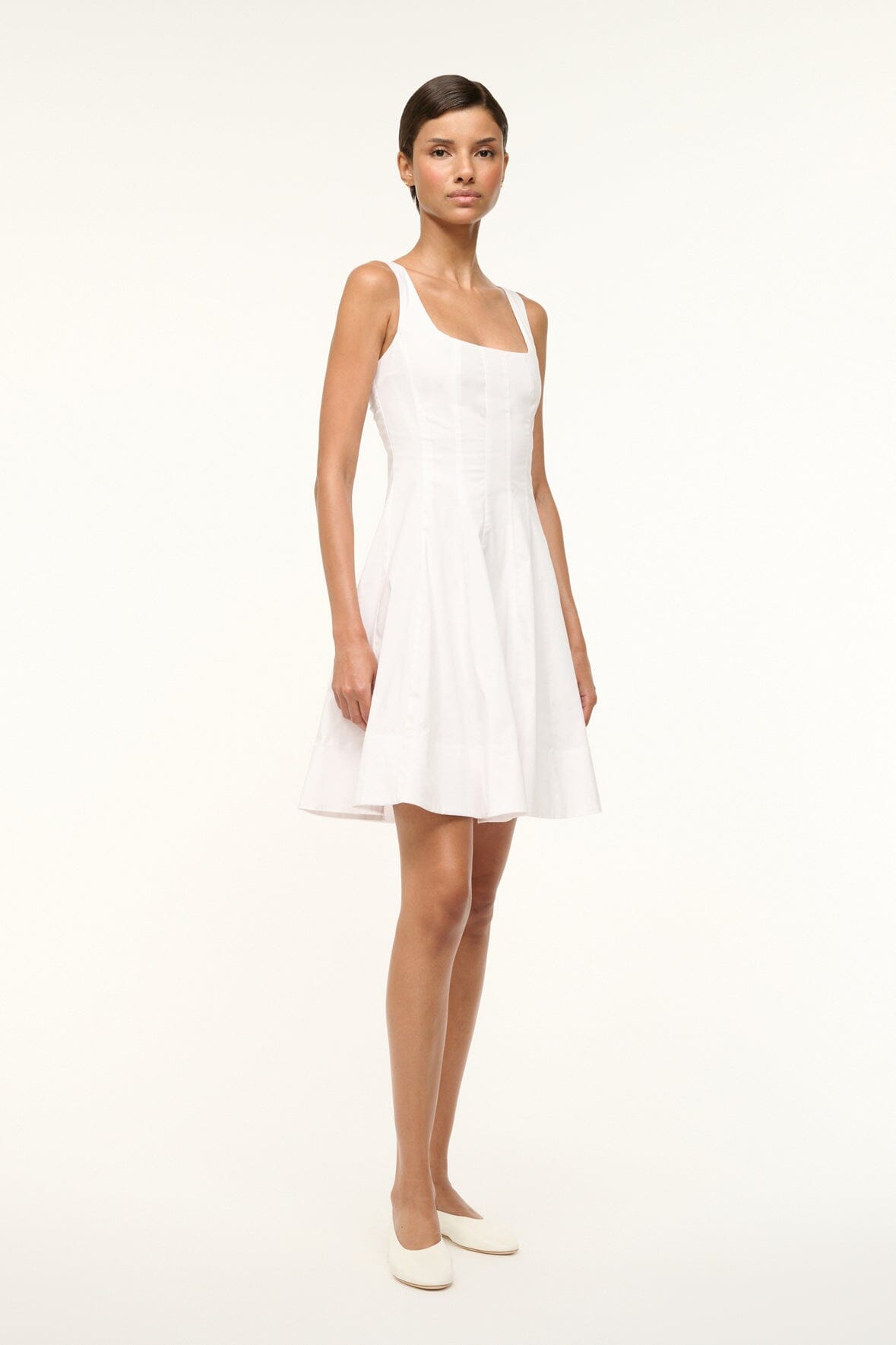 MINI WELLS DRESS | WHITE
