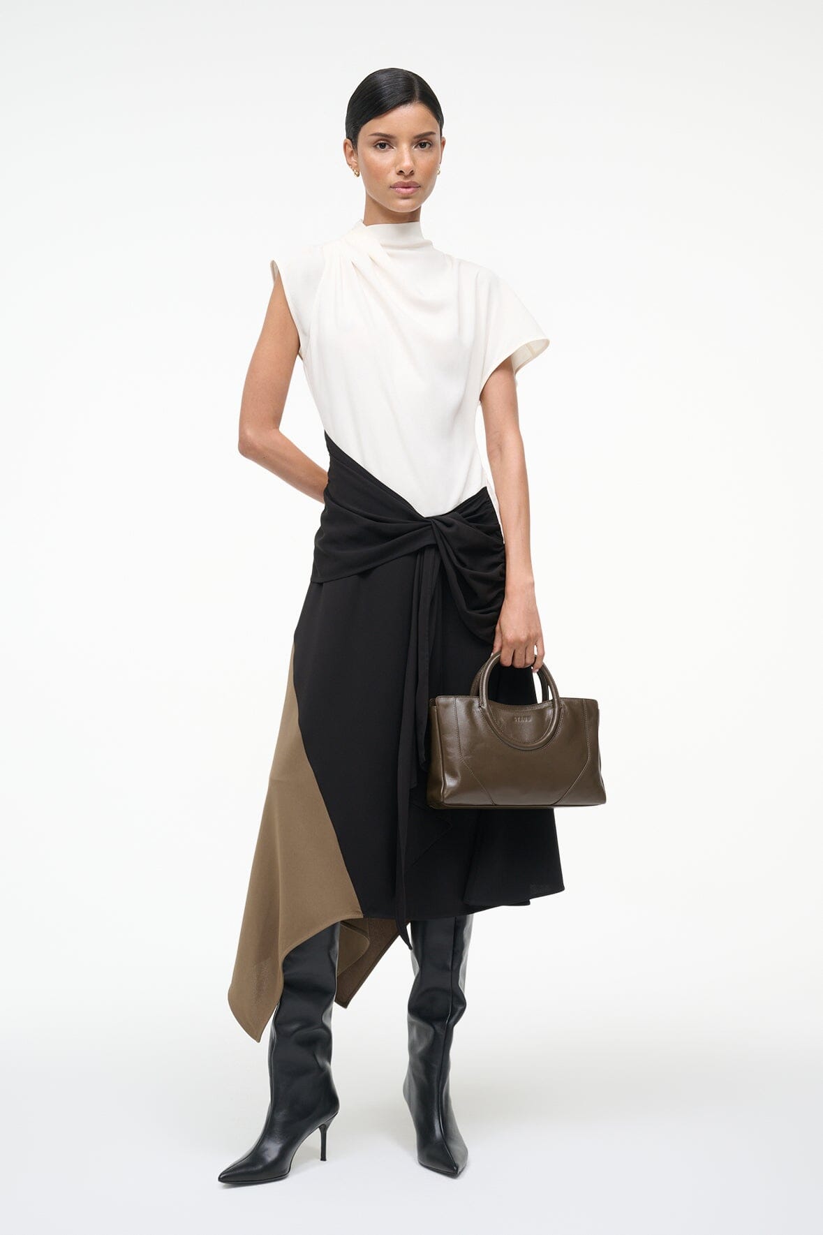 DAVINA DRESS | BLACK MULTI