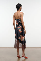 LARA SILK DRESS | TAPESTRY NOIR