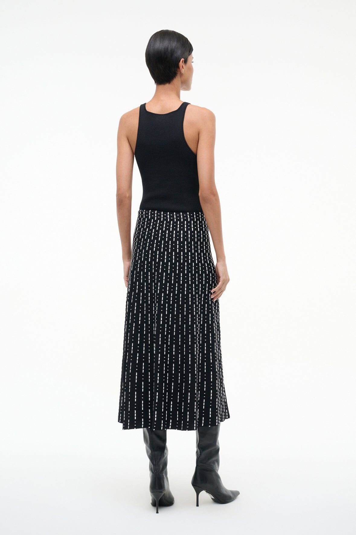 LENA SKIRT | BLACK GEO