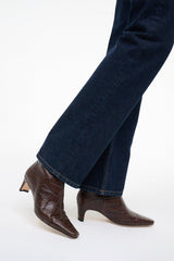 WALLY ANKLE BOOT | ESPRESSO CROCO