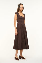 SHORT SLEEVE WELLS DRESS | EARTH
