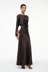 FREDA SILK DRESS | EARTH