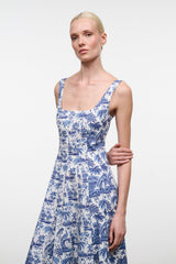 WELLS DRESS | BLUE TOILE