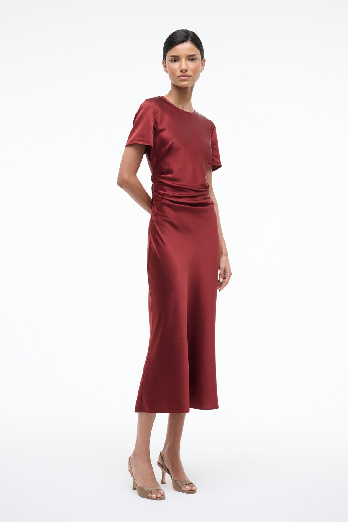 MARCEL SILK DRESS | SANGRIA