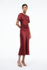 MARCEL SILK DRESS | SANGRIA