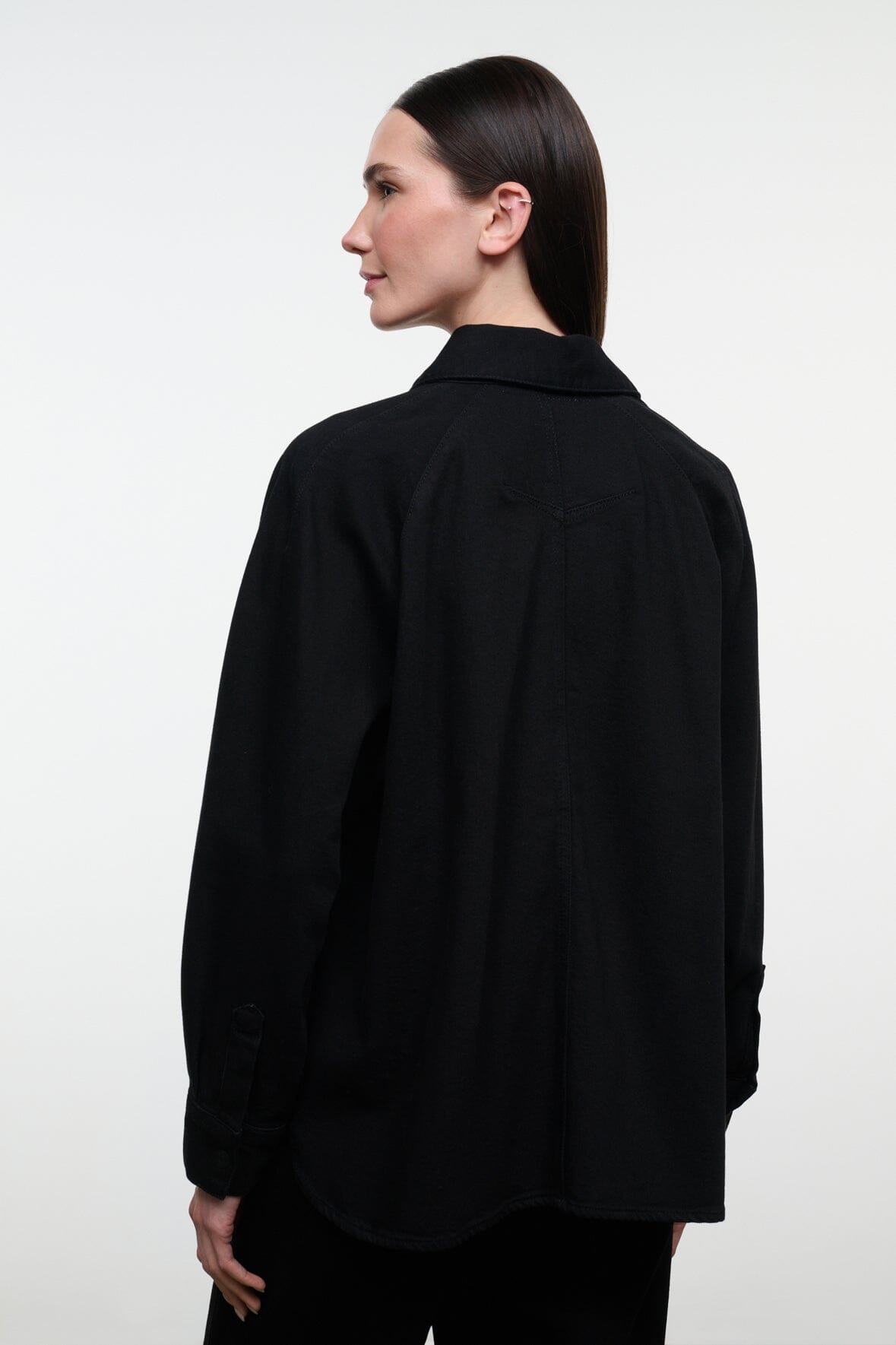 MYLES SHIRT JACKET | BLACK