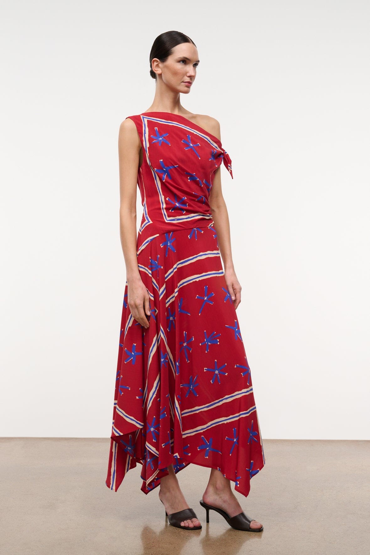 PORTIA DRESS | PAINTED FOULARD