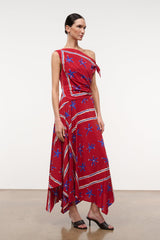 PORTIA DRESS | PAINTED FOULARD