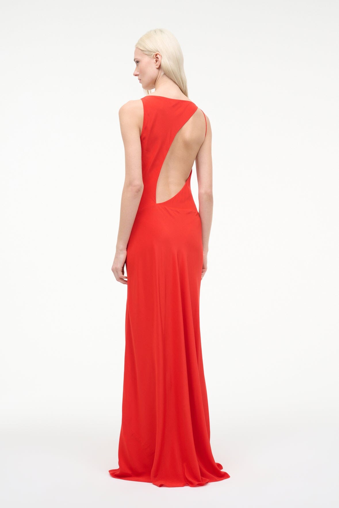 TOLUCA SILK DRESS | RED ROSE