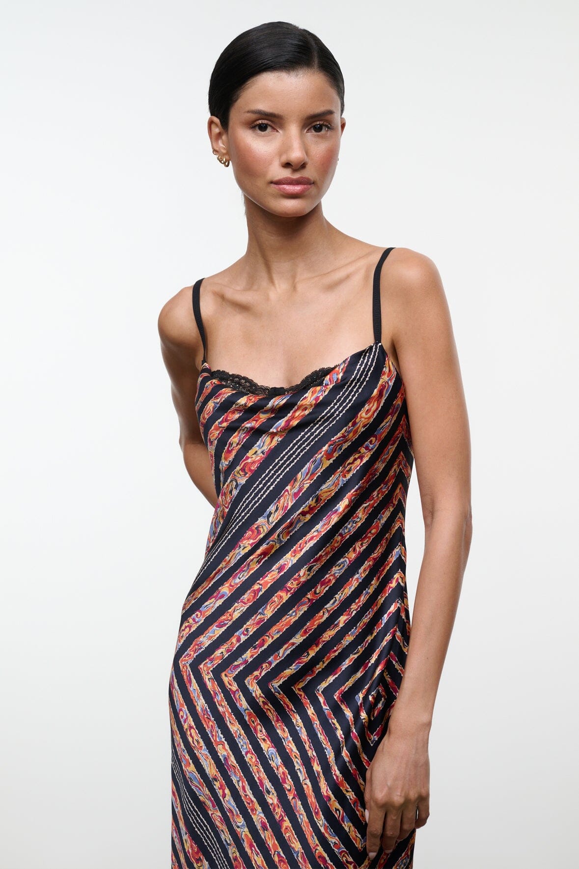 EVANGELINE SILK MIDI DRESS | STUDIO