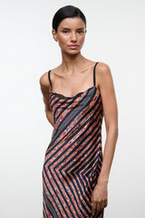 EVANGELINE SILK MIDI DRESS | STUDIO
