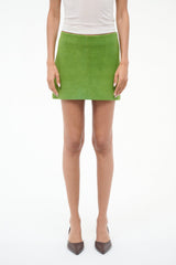 CREST SKIRT | LEAF SUEDE