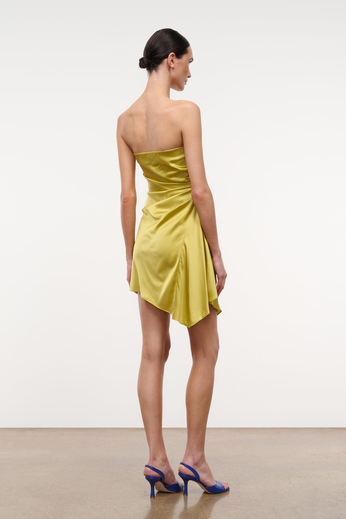 ADRIANA SILK DRESS | CITRON