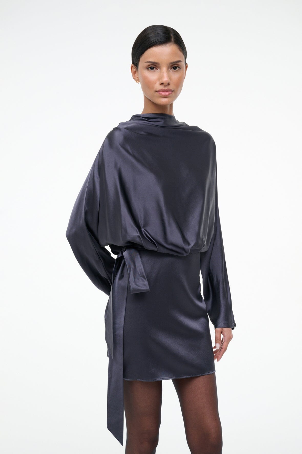 PHOEBE SILK MINI DRESS | NOCTURNE