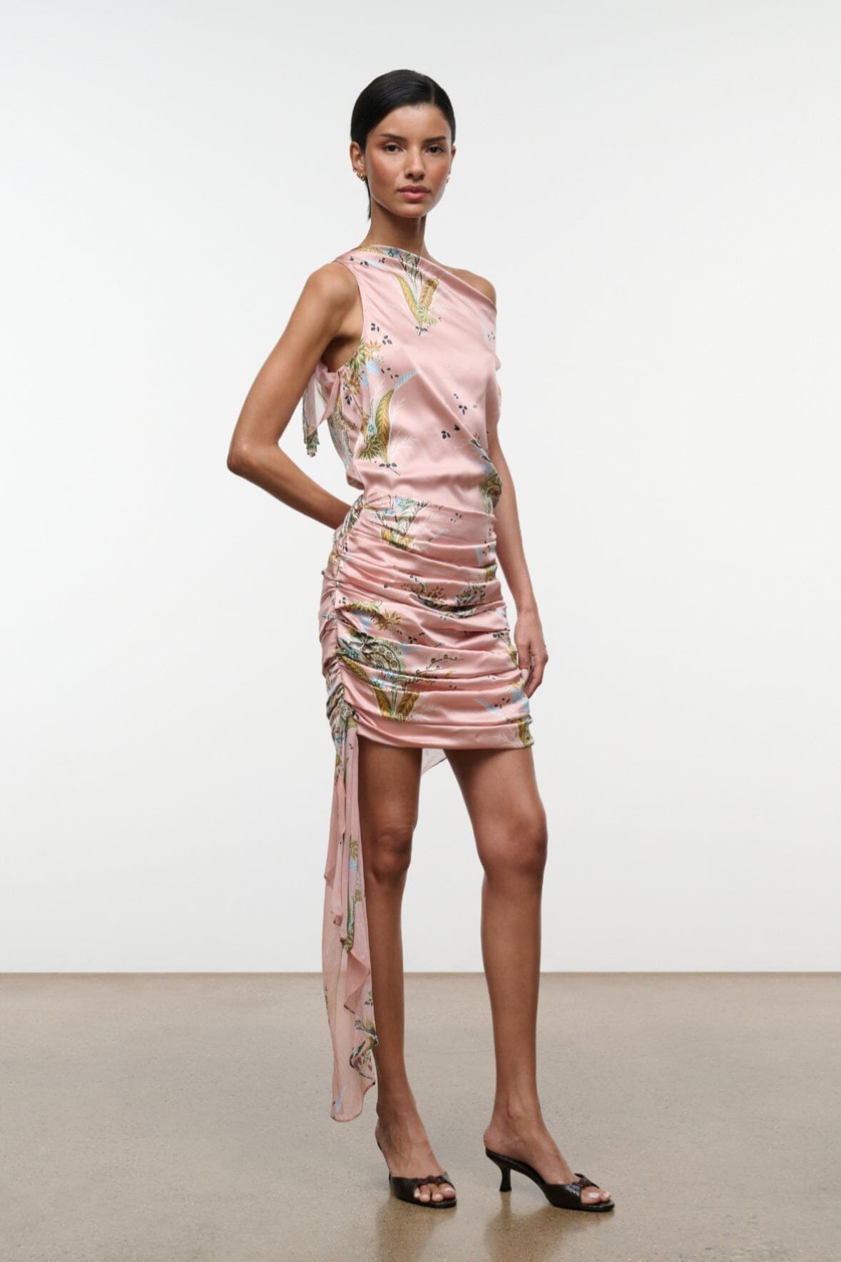 ATHENA SILK DRESS | TAPESTRY ROSE