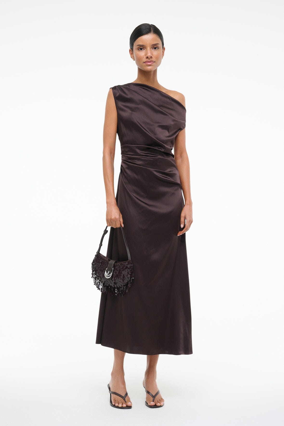 PHARE SILK DRESS | EARTH