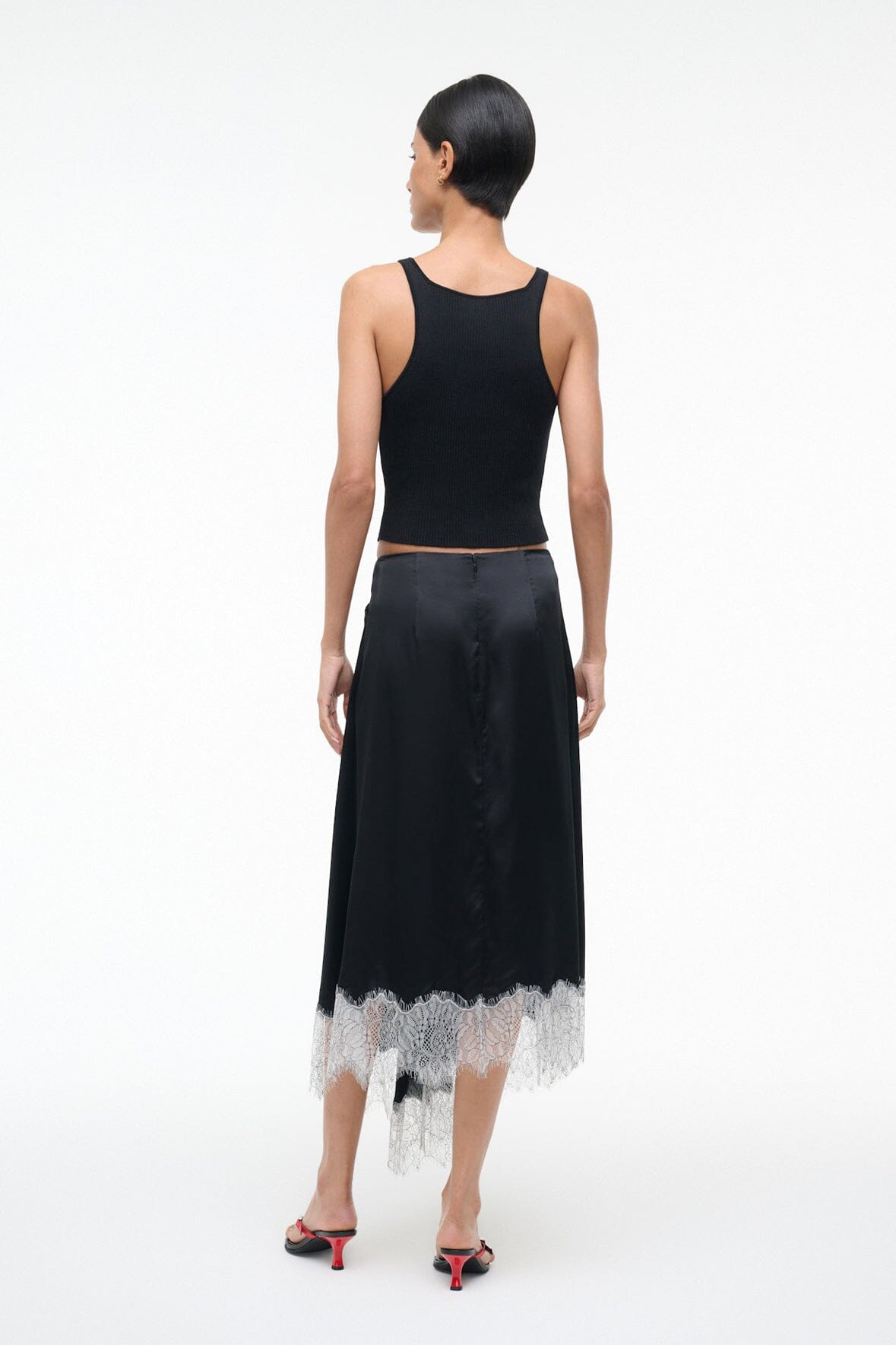 SONOMA SILK SKIRT | BLACK