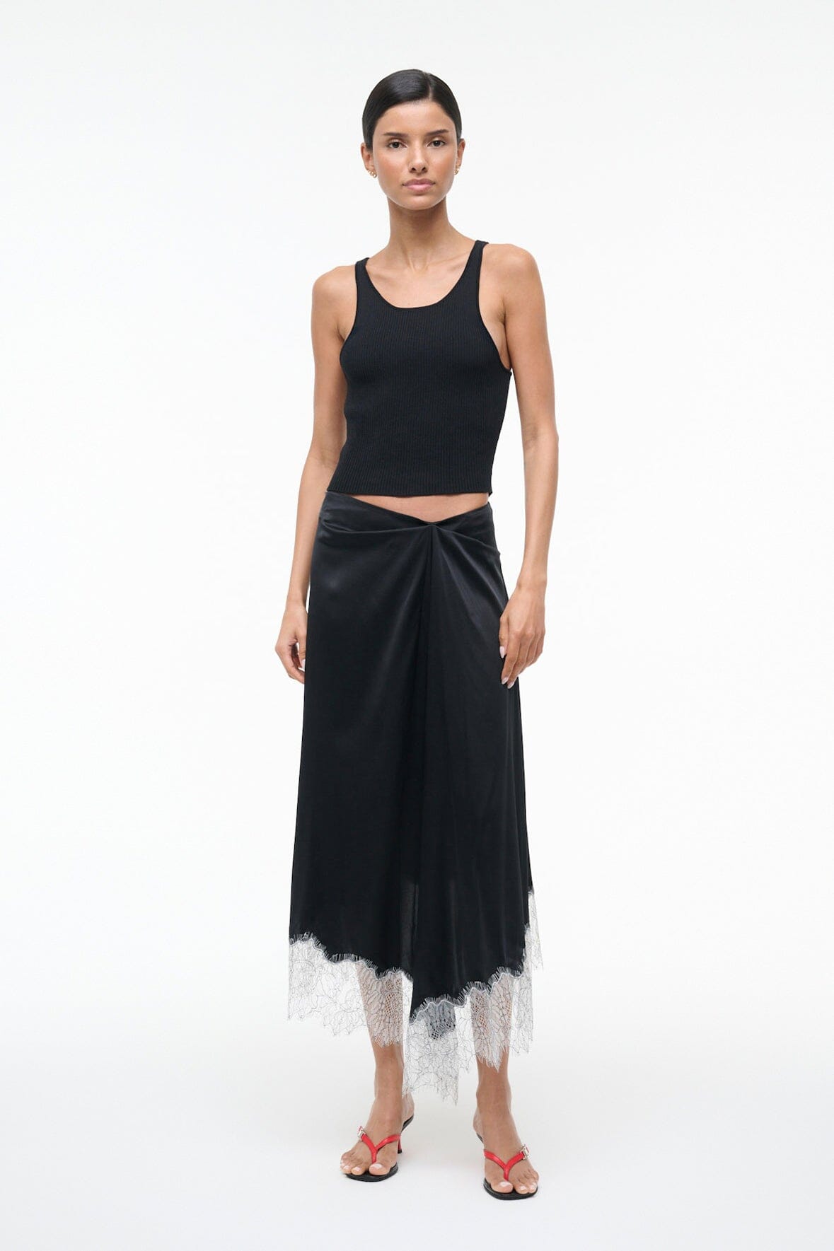 SONOMA SILK SKIRT | BLACK
