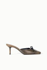 FAYE MULE | BLACK DISTRESSED