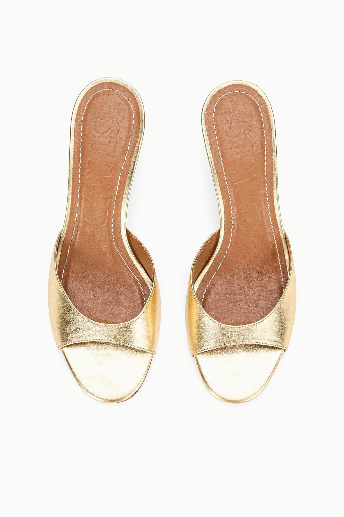 BRIGITTE LEATHER MULE | GOLD