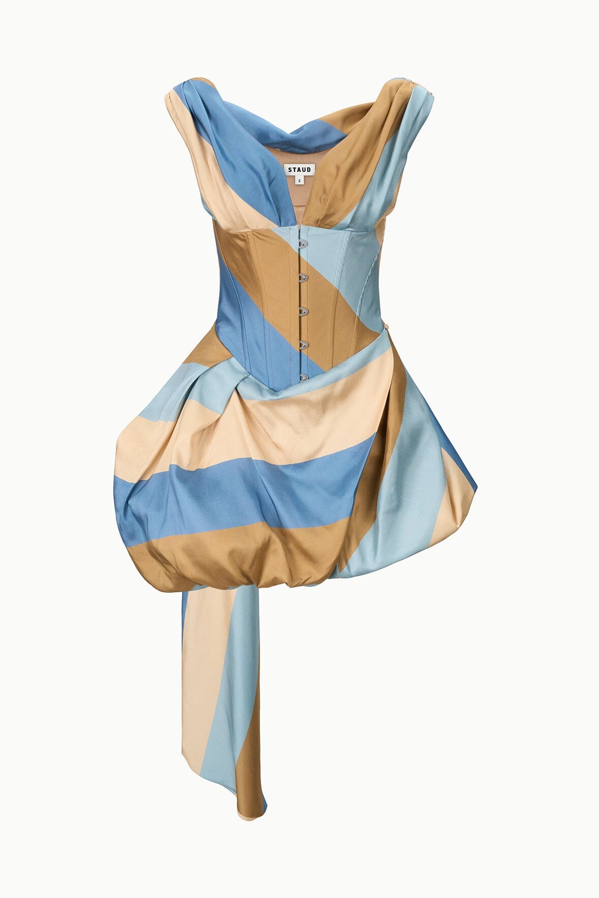 FABIANNE SILK MINI DRESS | DESERT STRIPE