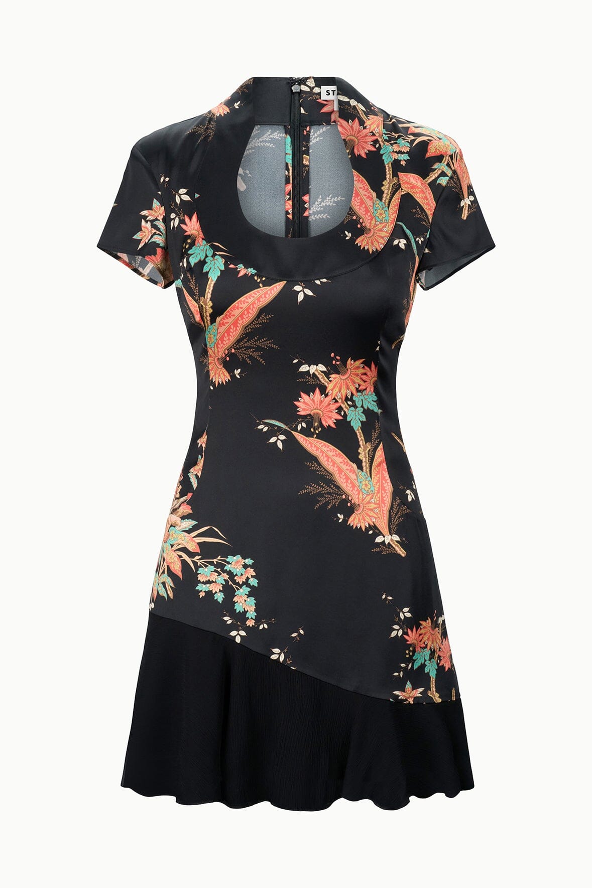 RAE SILK DRESS | TAPESTRY NOIR