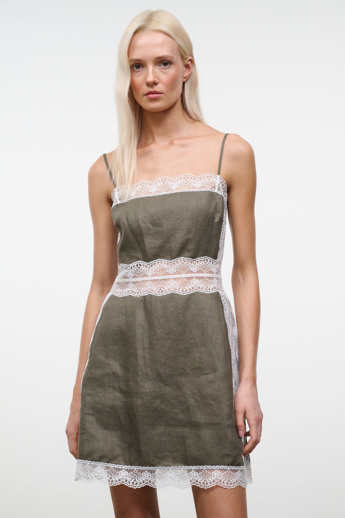 AMALINA LINEN MINI DRESS | THYME