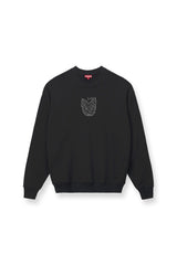 CUSTOM STAUD x C.BONZ OVERSIZED SWEATSHIRT | BLACK