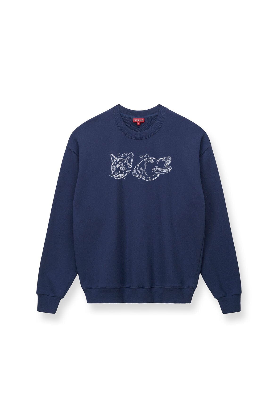 CUSTOM STAUD x C.BONZ OVERSIZED SWEATSHIRT | NAVY