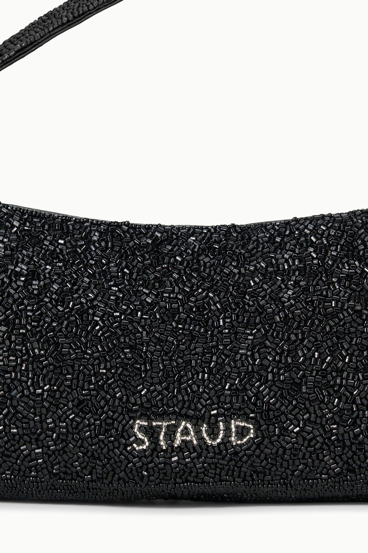 DEMY BEADED SHOULDER BAG | BLACK