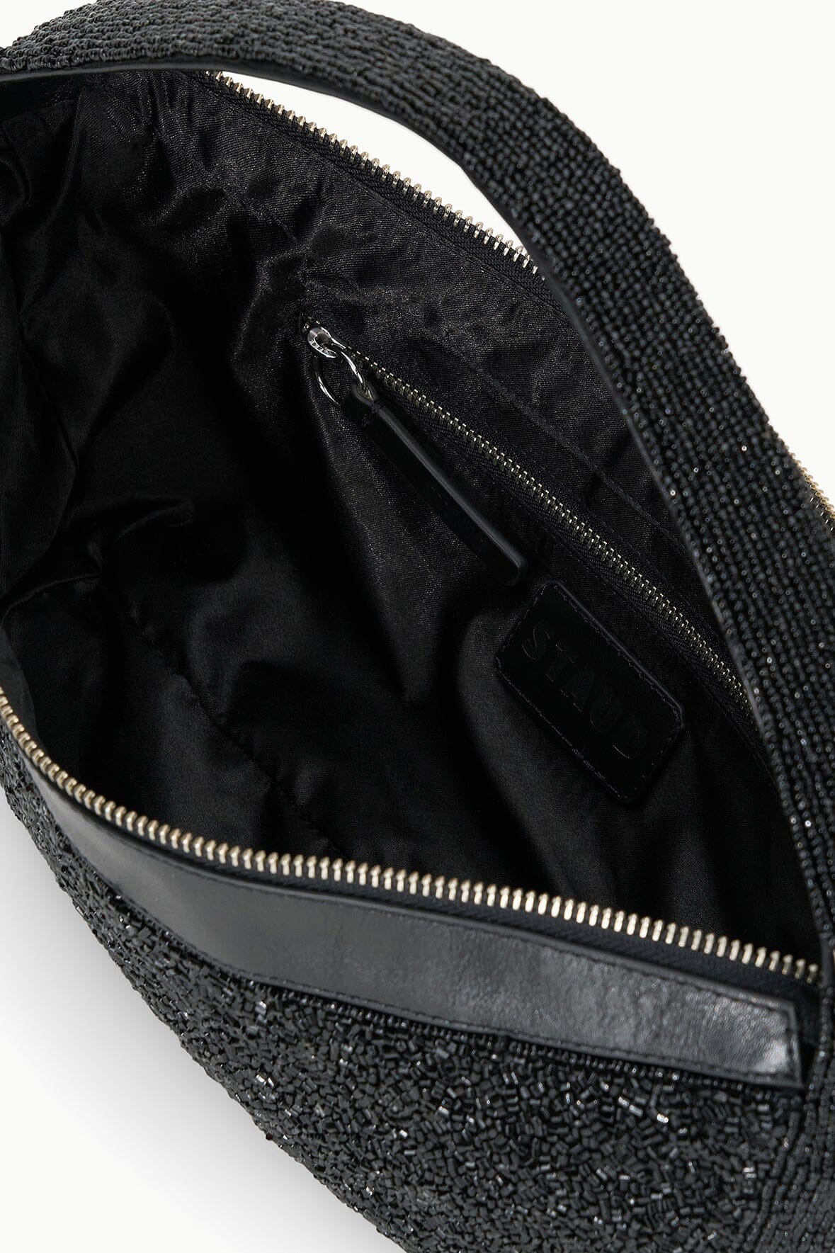 DEMY BEADED SHOULDER BAG | BLACK